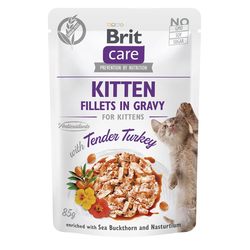 Brit Care Cat Kitten Fillets in Gravy 24x85g