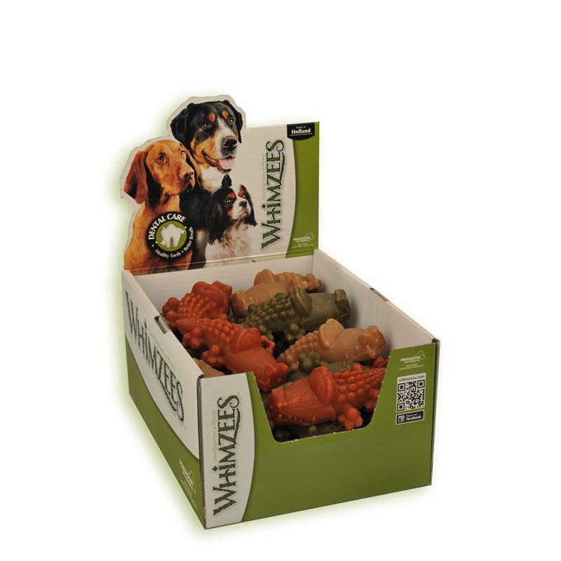 Whimzees Krokodil L Display