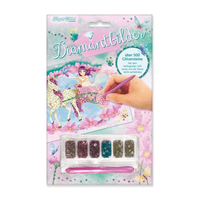 Diamantbild Einhorn und Elfe