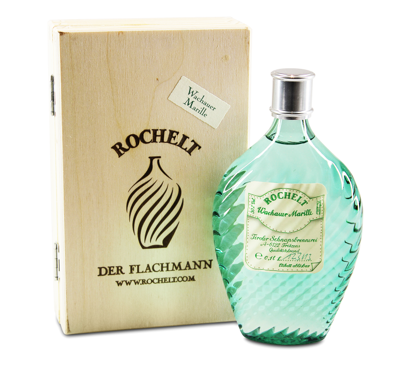 Rochelt Wachauer Marille Glasflachmann