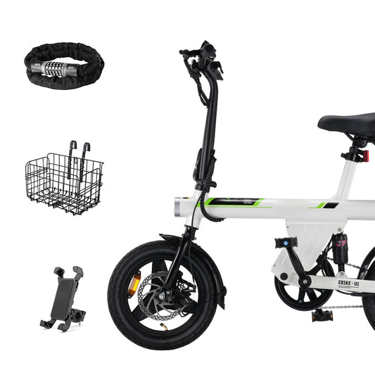 U1 E-bike Bundle-Verkauf - Weiß Bundle