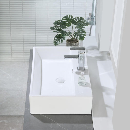 HOROW UV7542W Waschbecken  75 x 42 x 14 cm