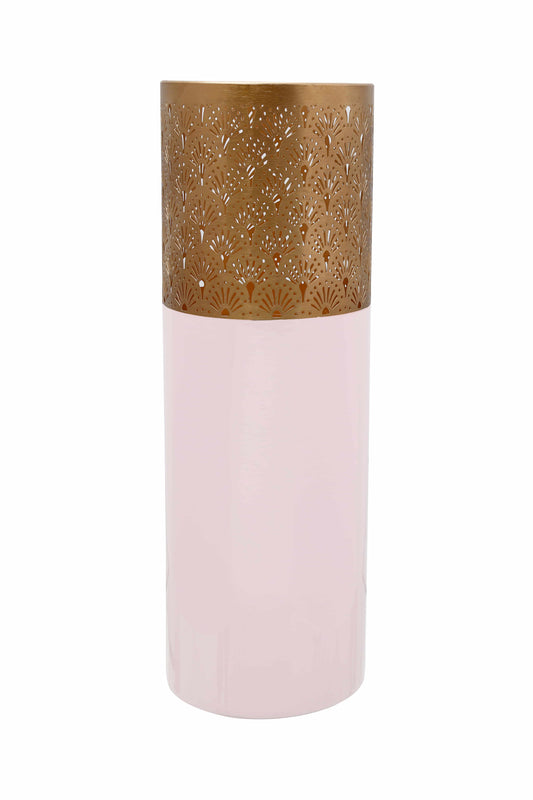 Bodenvase Art Deco 1085 Rosa / Gold