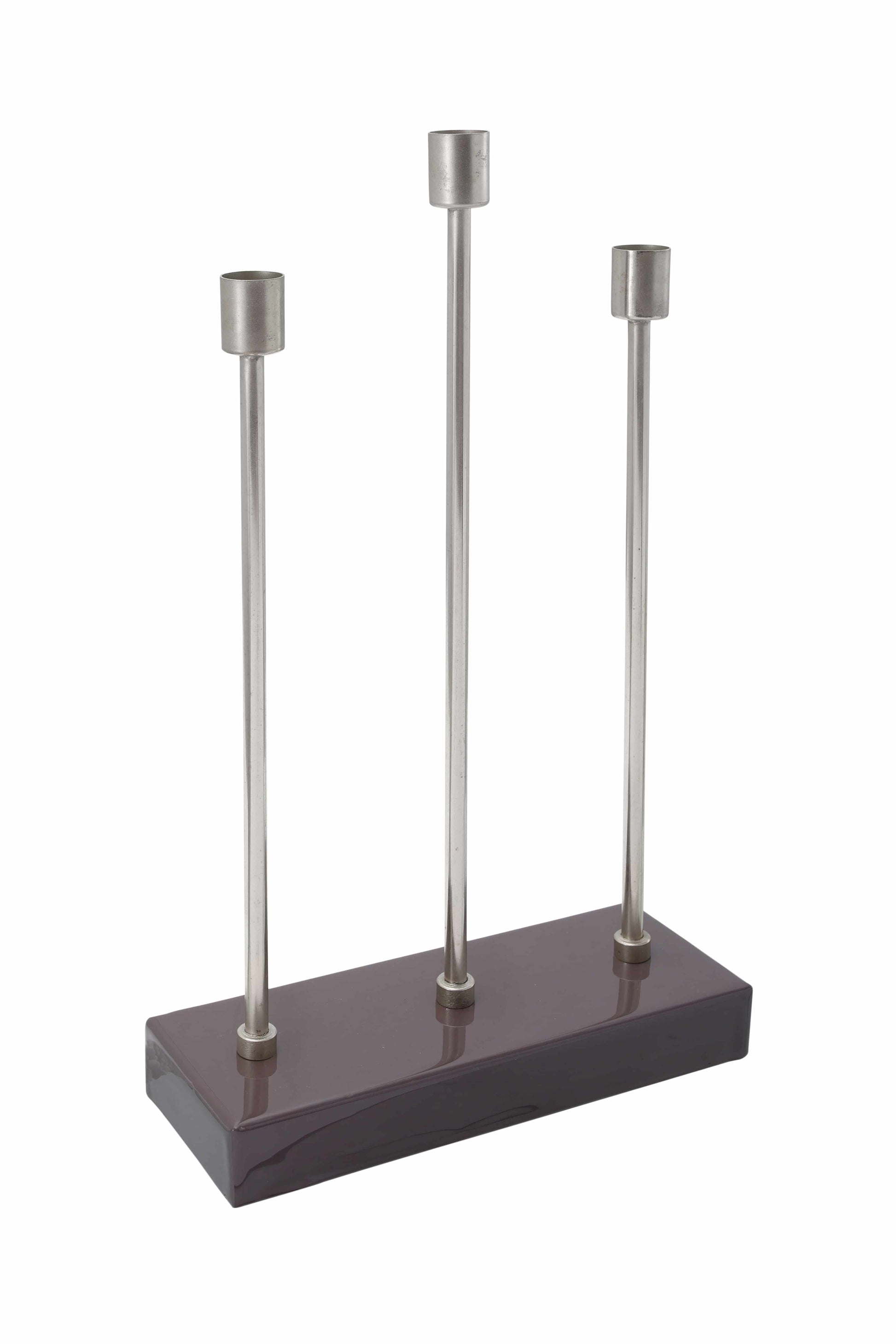 Kerzenhalter Art Deco 325 Taupe / Gold