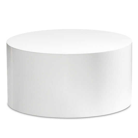 Couchtisch MONOBLOC 60x60x30 cm Weiß Hochglanz