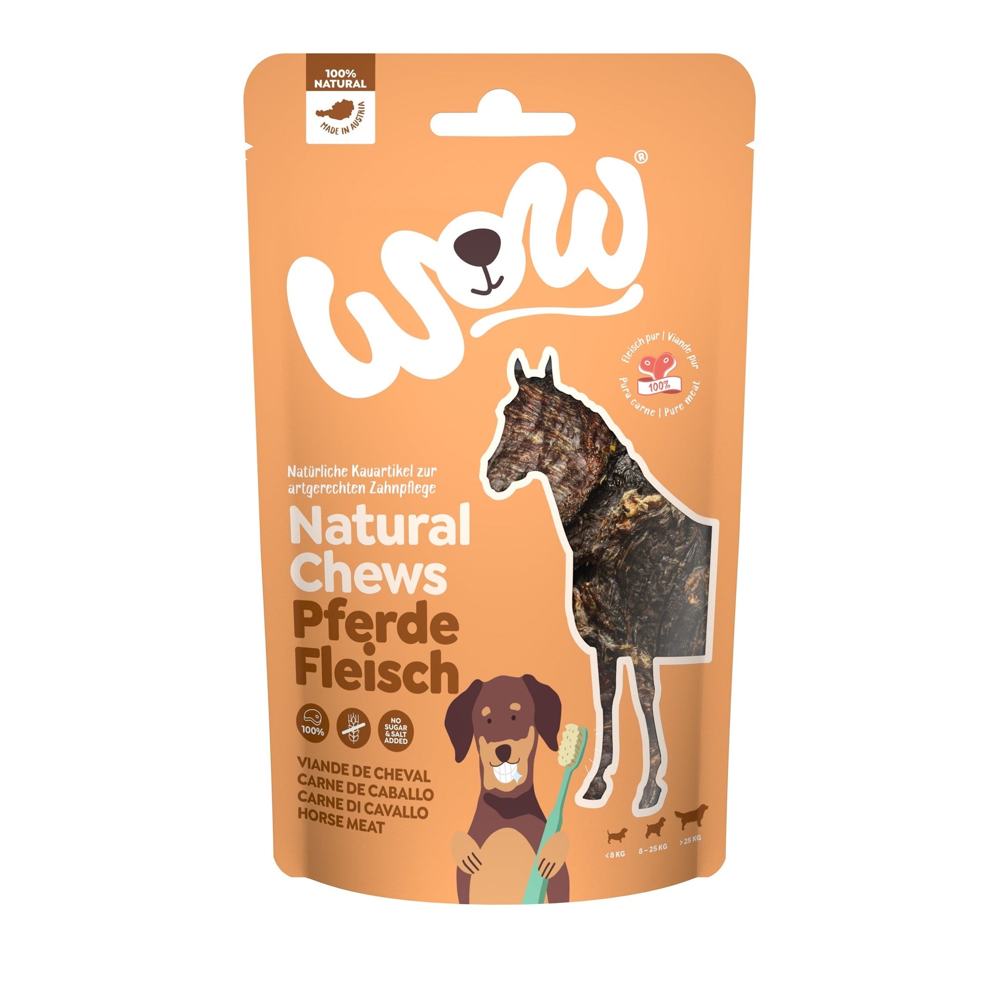 WOW DOG - Pferdefleisch getrocknet 250g