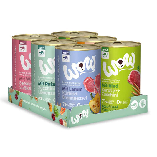 WOW DOG - ADULT Mulitpack Dosen 6x400g