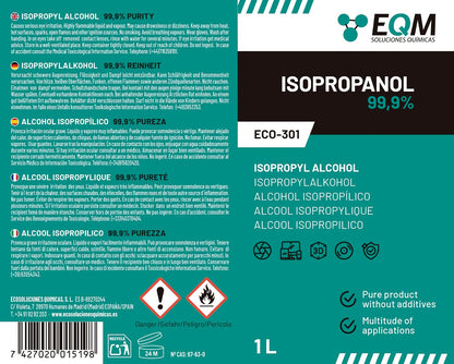 EQM - ECO-301 - Isopropylalkohol/Isopropanol 99.9% 1L