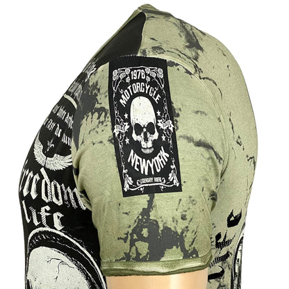 Rundhals Vintage T-Shirt - Men Slim Fit Design