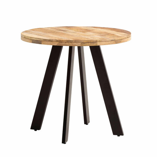 Esszimmertisch 80x80x75 cm Mango Massivholz Esstisch Modern