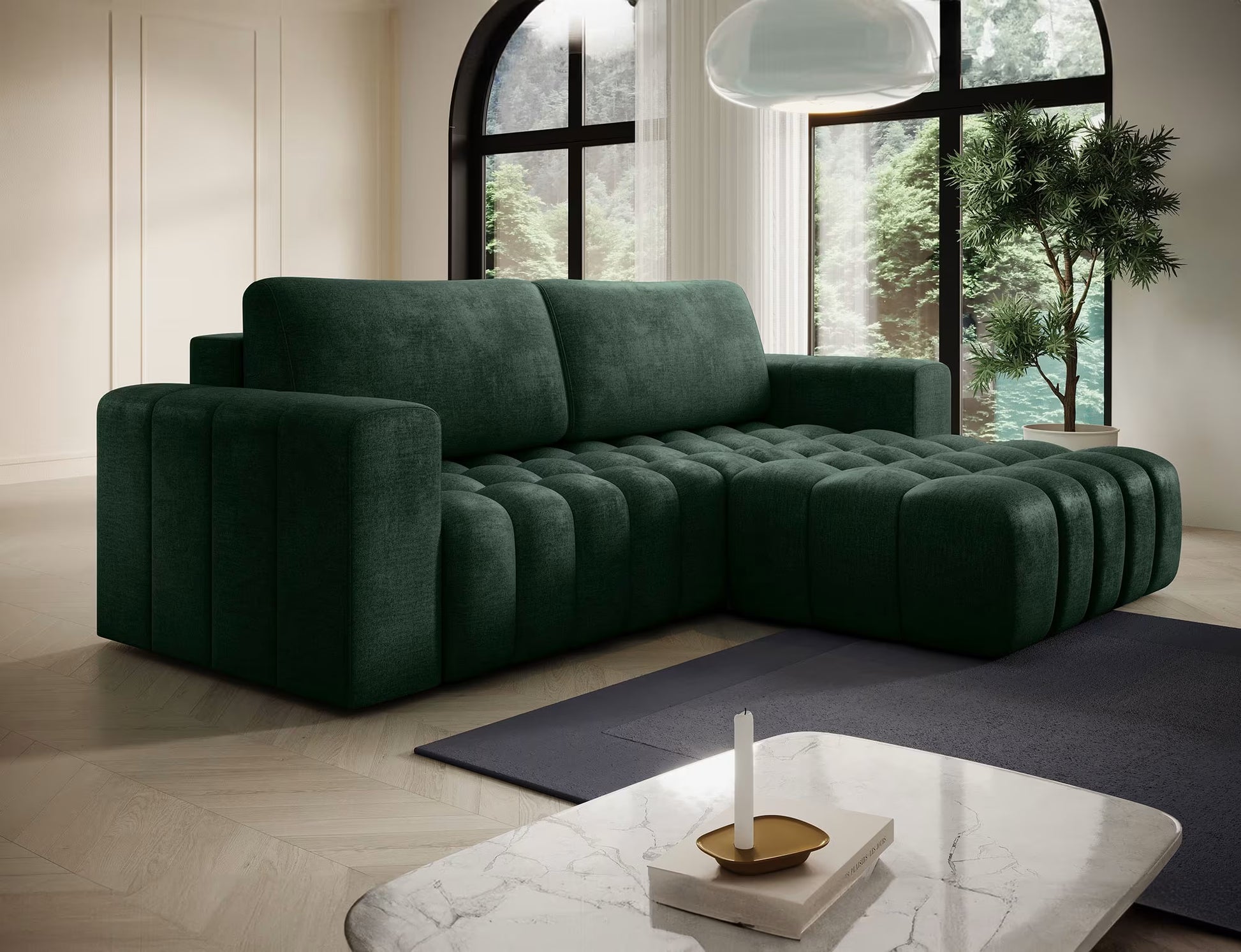 Bonett Ecksofa mit Schlaffunktion - Modernes Design und unvergleichlicher Komfort für Ihr Wohnzimmer