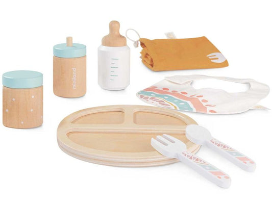 miniland dolls Fütter-Set für Puppen, aus Holz