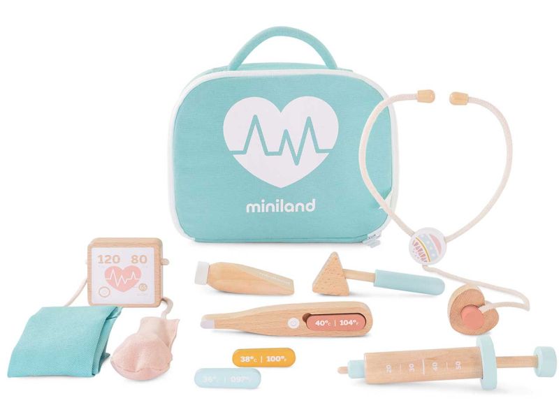 miniland dolls Doktor-Set für Puppen, aus Holz