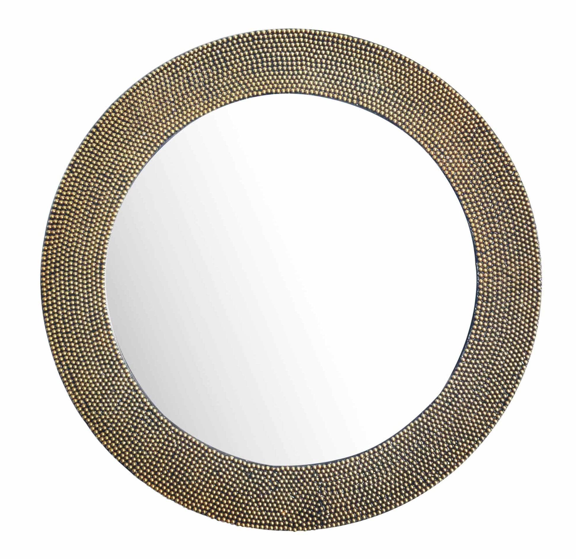 Wandspiegel 60 cm Metall Design Hängespiegel Gold