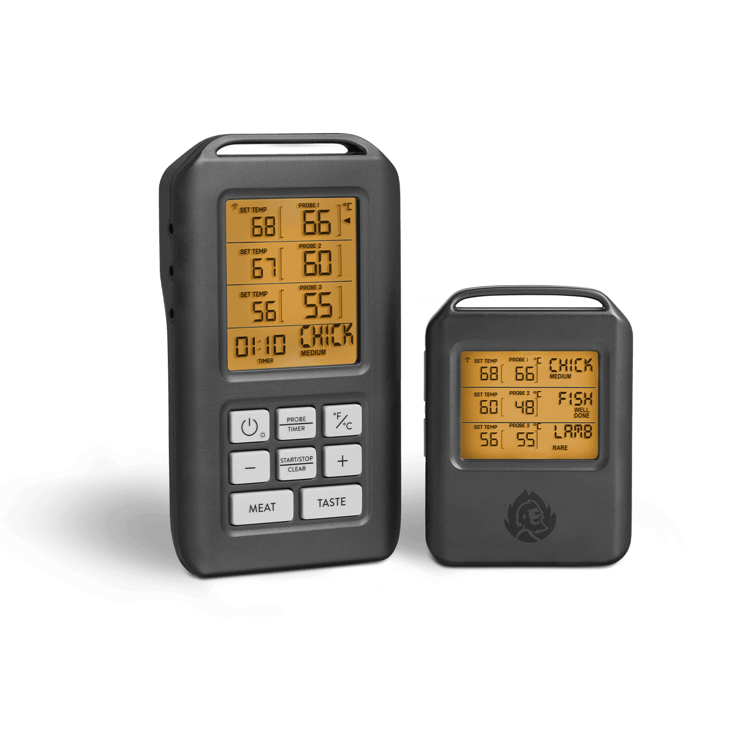 Grillthermometer mit 4 Sonden