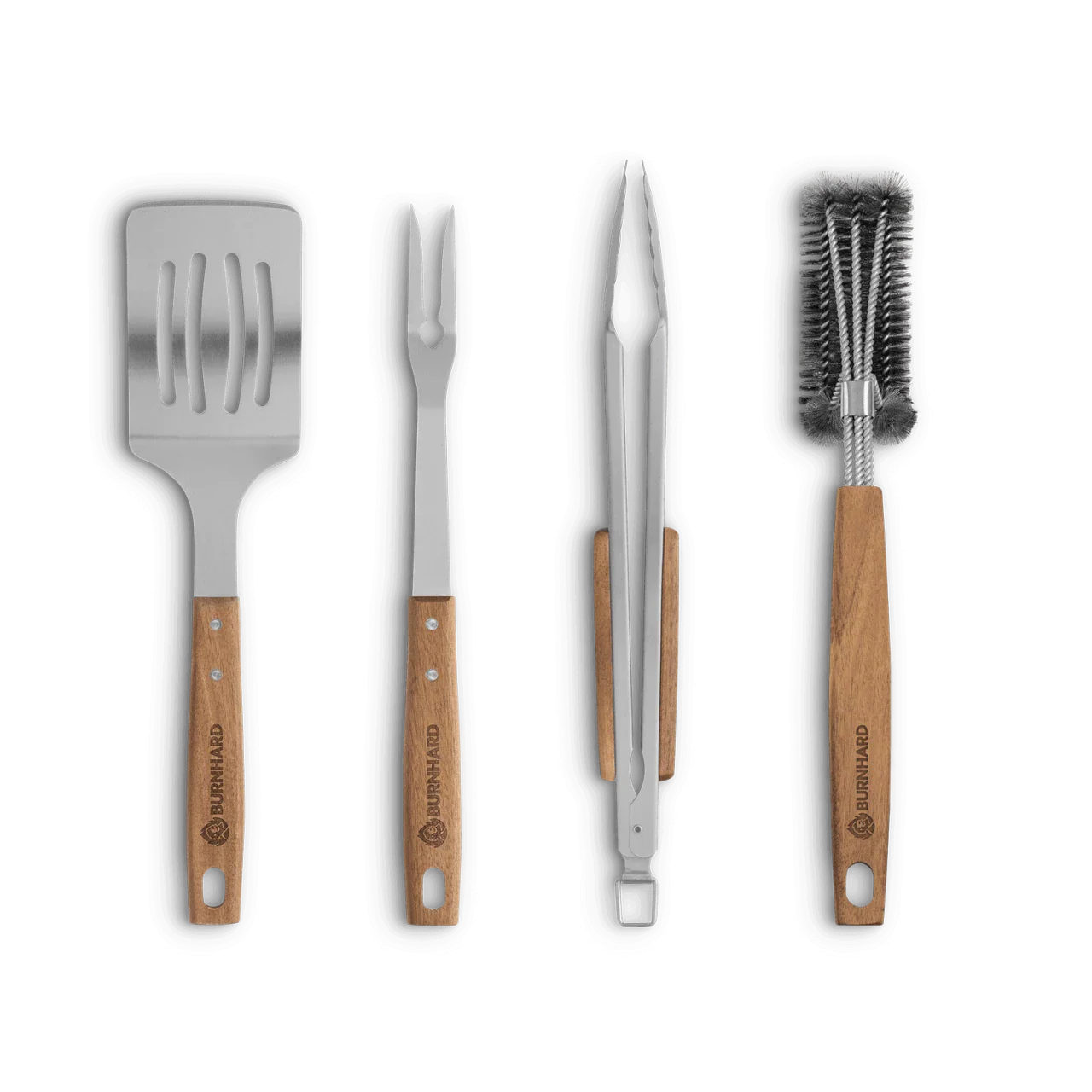 Akazienholz Grillbesteck-Set 4-tlg.