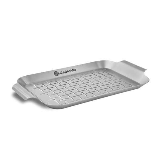 Edelstahl Grillschale klein 27,5 x 19 x 2 cm