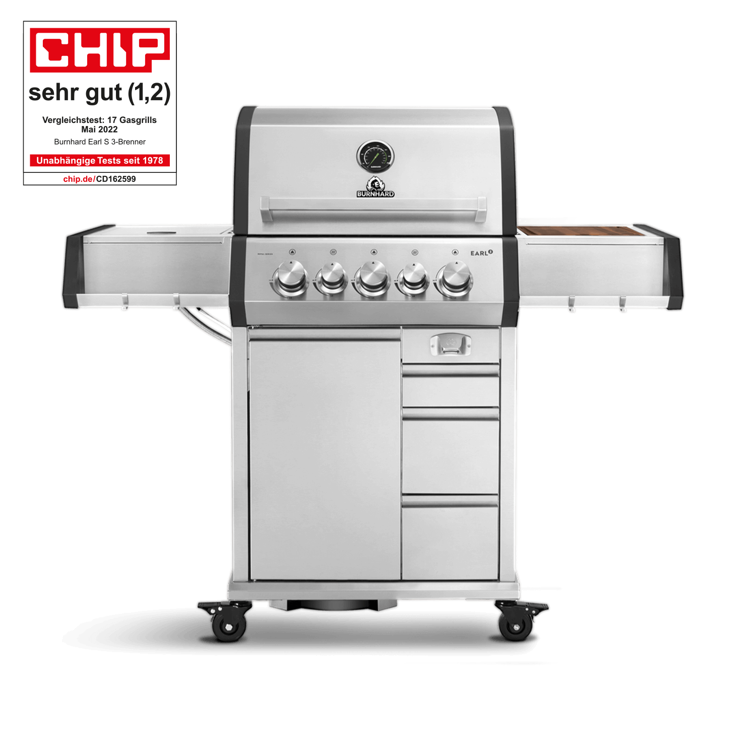 EARL Premium-Gasgrill 3-Brenner