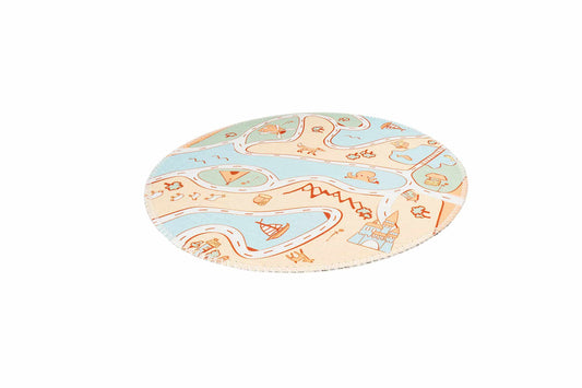 Teppich Bambini 200 Multi Ø 160cm RUND | Kinderteppich | Flachflor