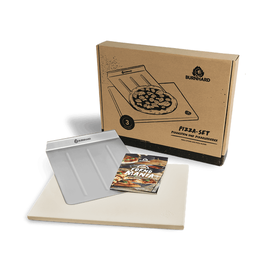 Universal Pizzastein rechteckig inkl. Schaufel