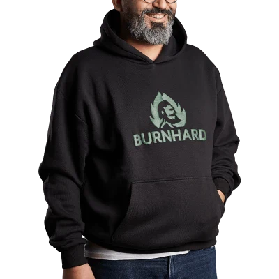 BURNHARD Hoodie, Logo Grün