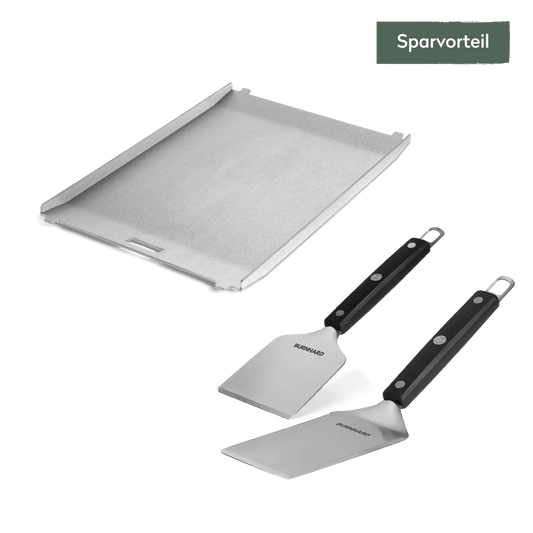 Plancha Set mit 2tlg. Grillspachtel und Grillschaber
