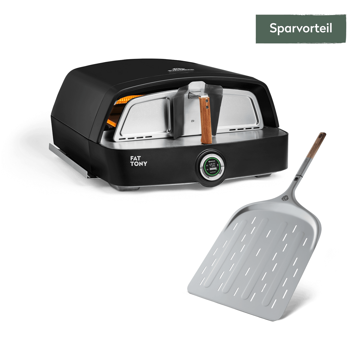 Fat TONY Gas-Pizzaofen mit Pizzaschieber Set 2-tlg.
