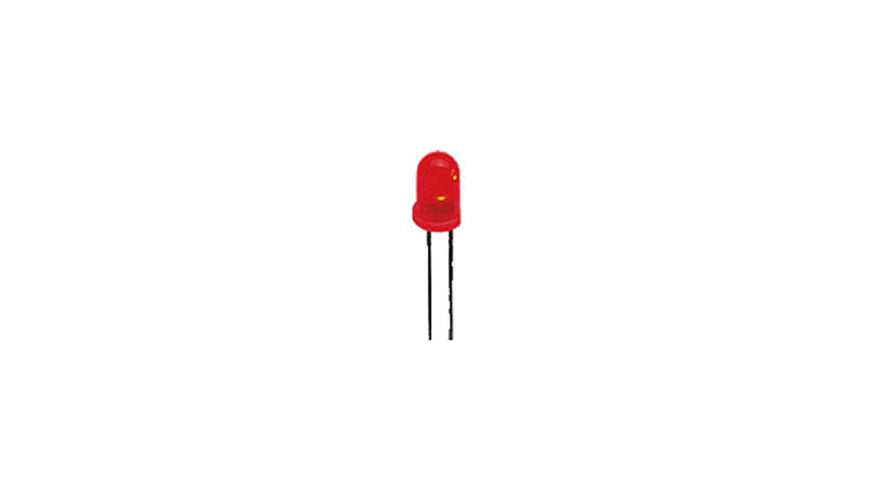 Superhelle 5 mm LED, Rot, 6.500 mcd, 10er-Pack