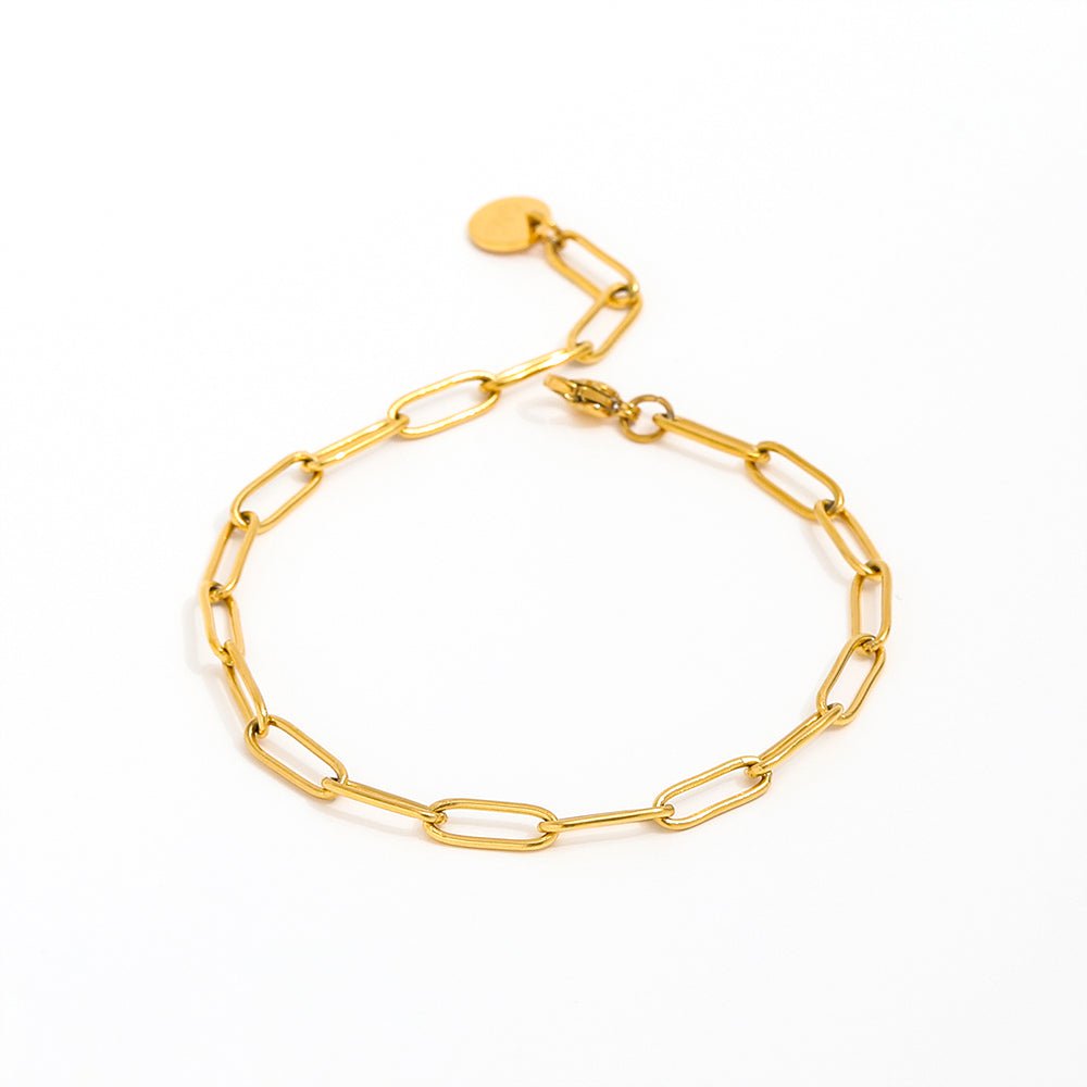 Ilaria Short Paperclip Bracelet