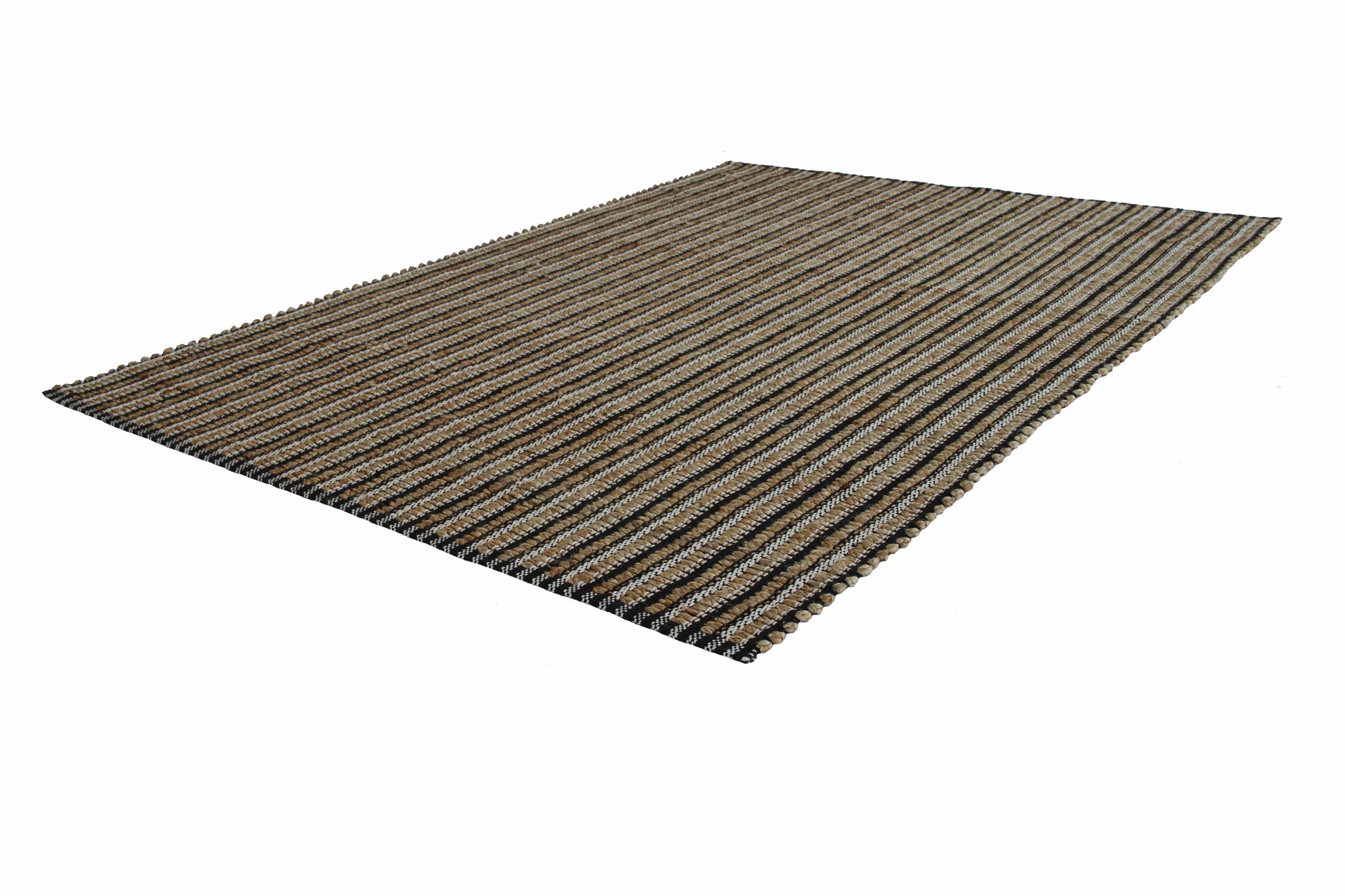 Teppich Chess 210 Natur / Schwarz 120cm x 170cm | Naturteppich | Flachflor