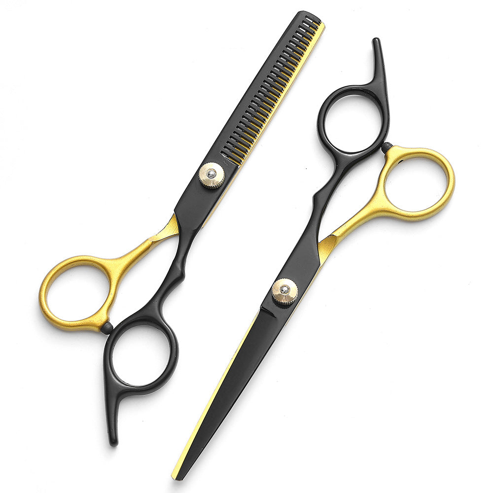 Professional Black Gold Set Teeth Flat Clipper Tools Hair Clippers