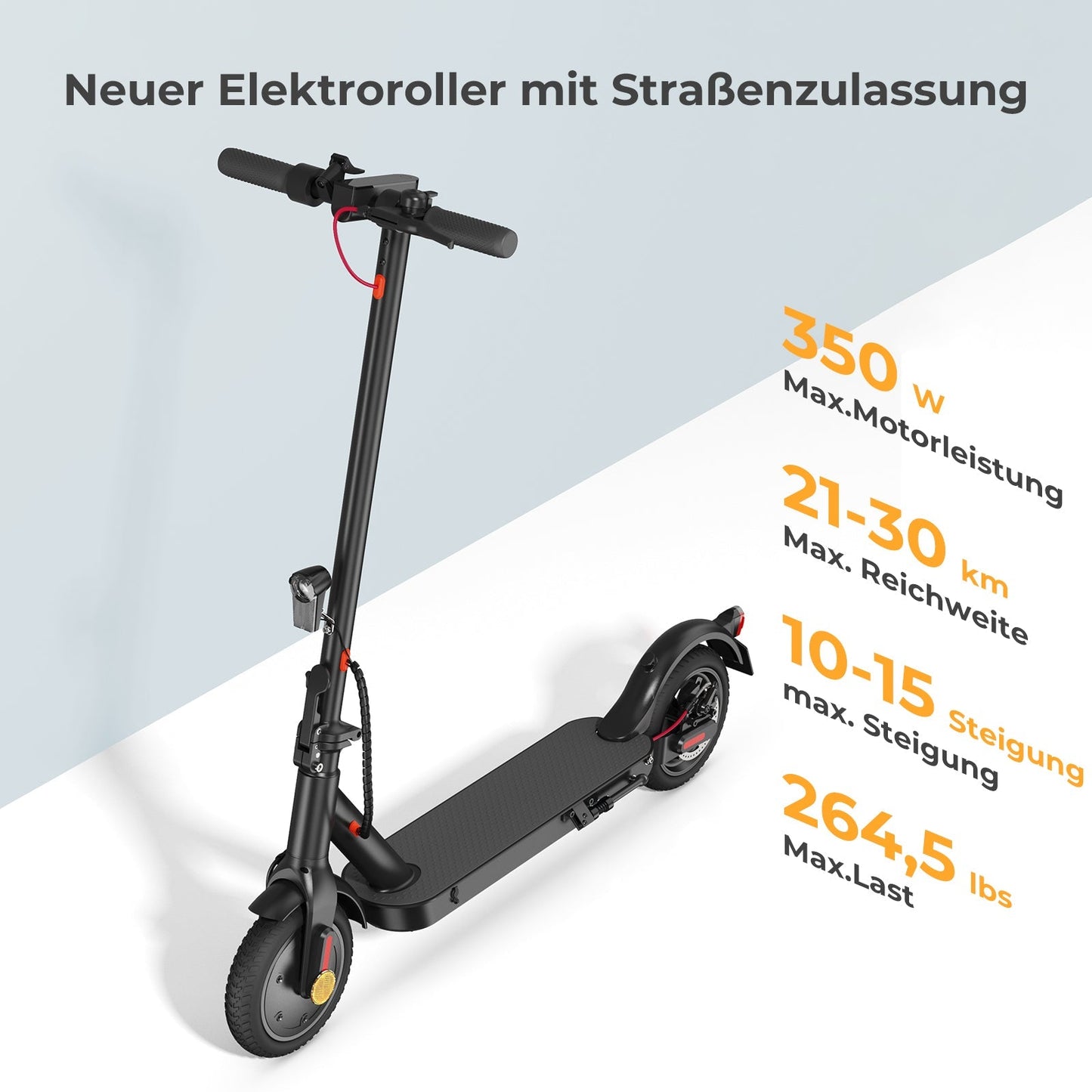 iScooter E9-Serie E-Scooter Mit Straßenzulassung (ABE,eKFV) - E9 Klassisch