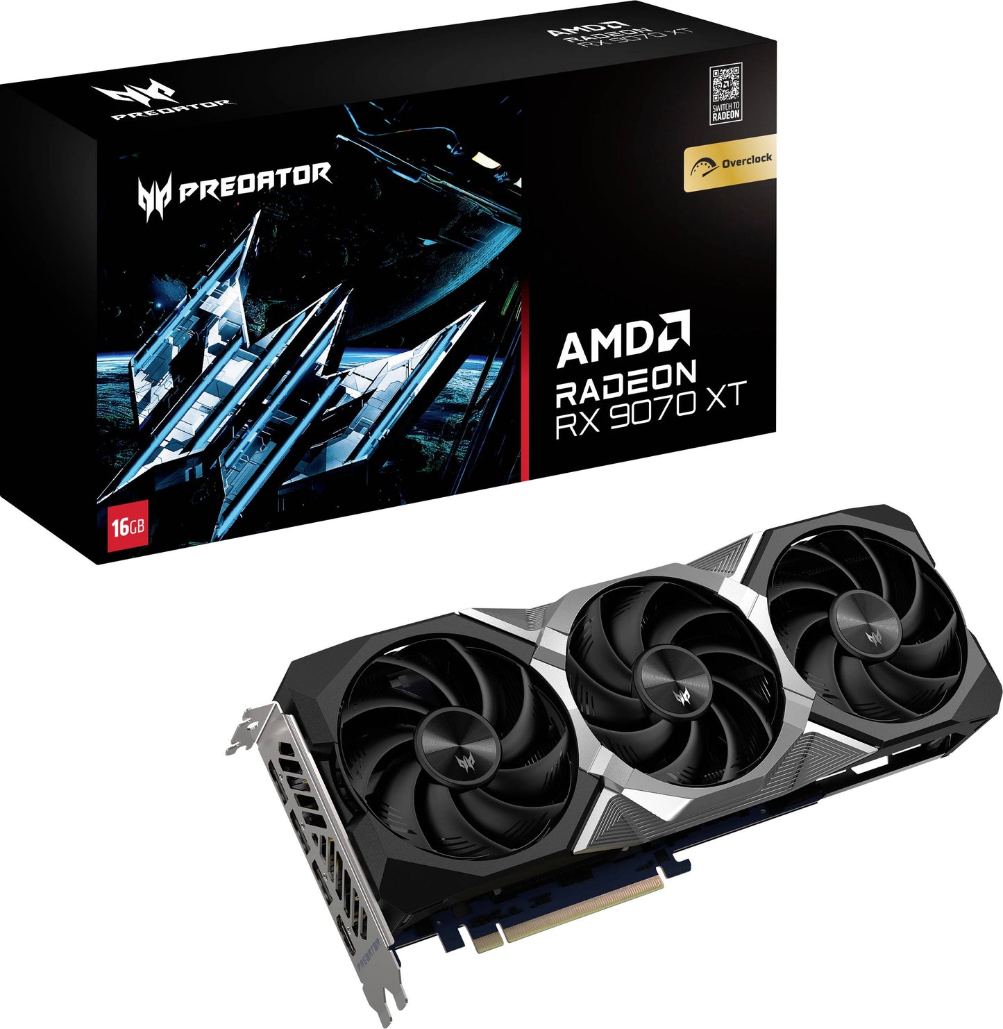 Acer PREDATOR BiFrost AMD RX9070 XT OC 16GB GDDR6 1HDMI3DP