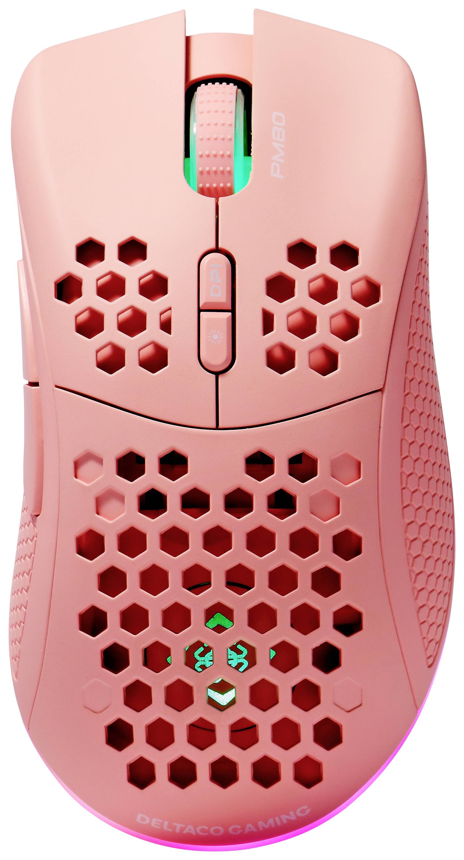Deltaco Gaming Maus wireless, RGB, pink