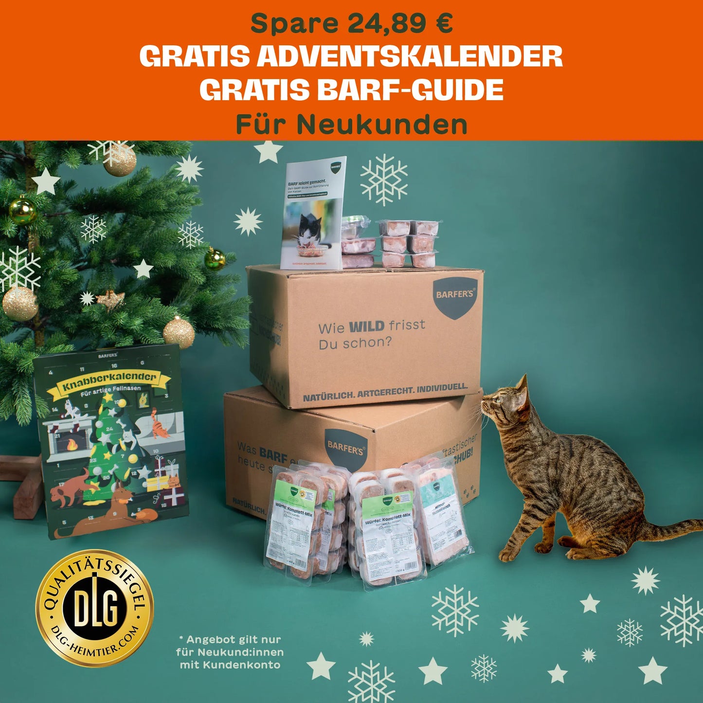 BARFER'S COMPLETE  - NEU Advents-Probierpaket für Katzen