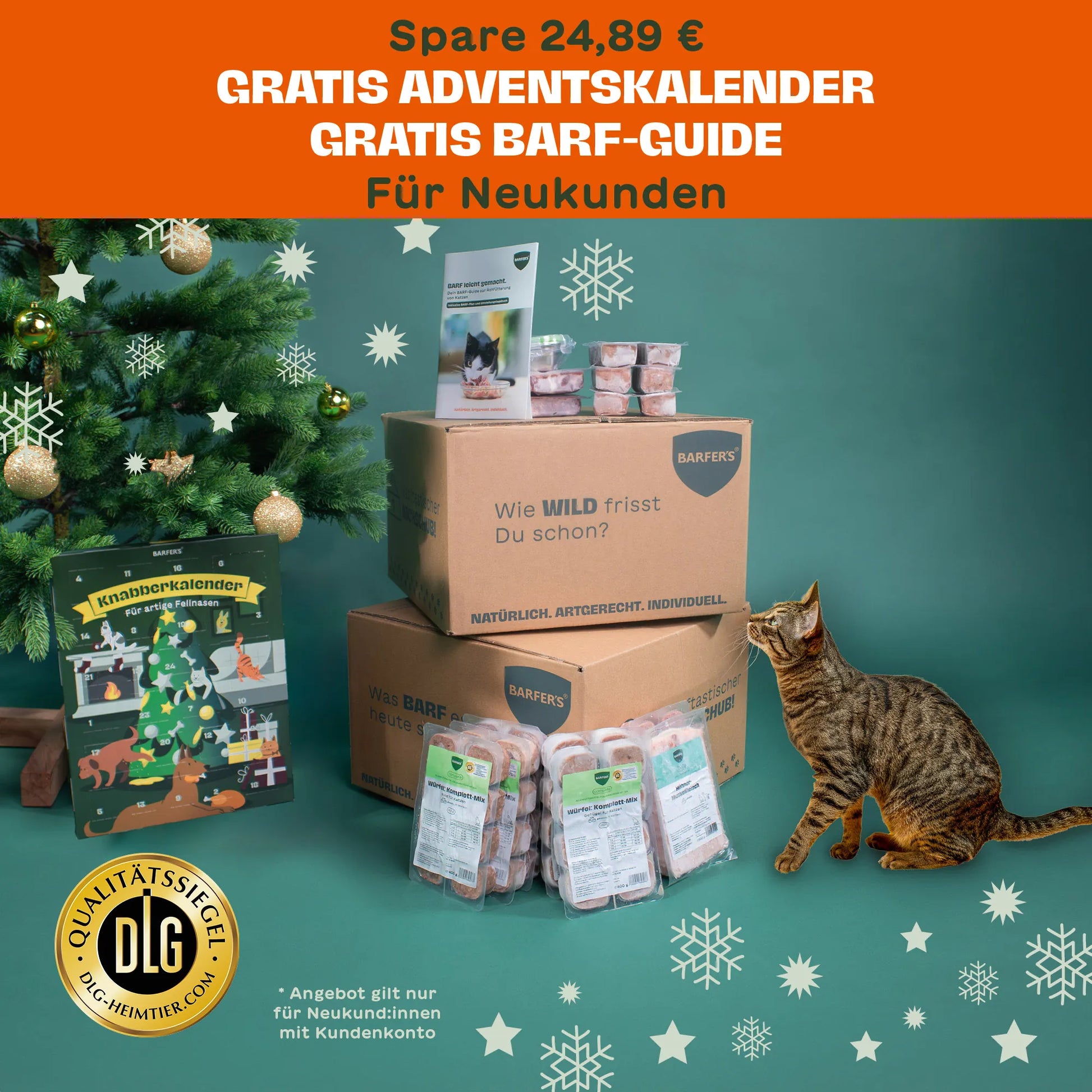 BARFER'S COMPLETE  - NEU Advents-Probierpaket für Katzen