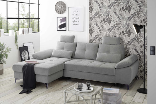 Luxuriöses Ecksofa Auckland mit Schlaffunktion und Bettkasten von Ed Exciting Design