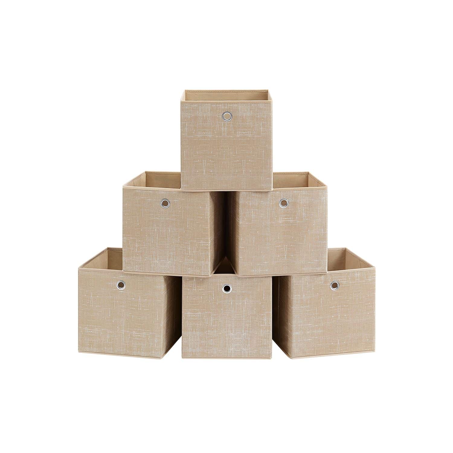 Aufbewahrungsbox 6er Set sandbeige