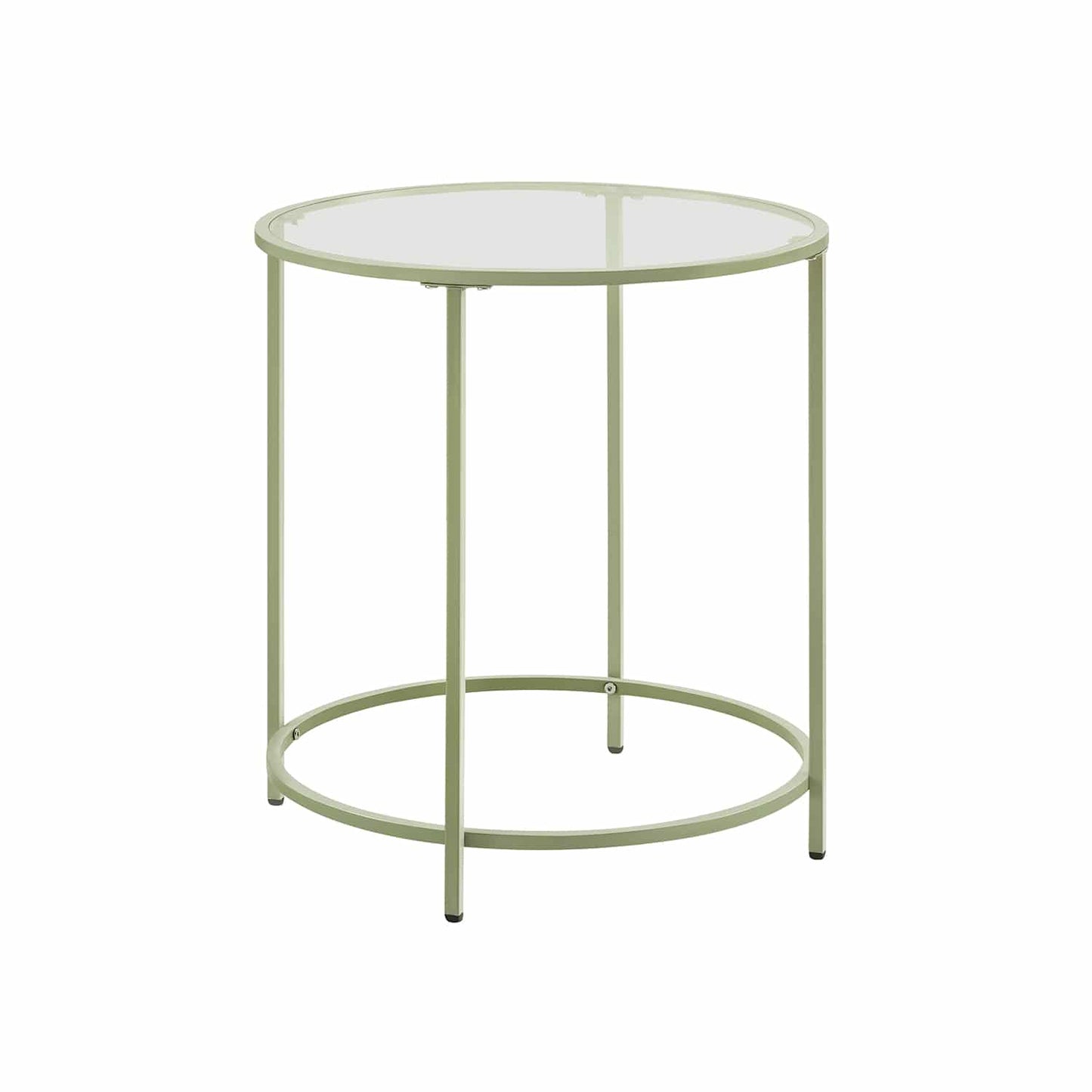 Beistelltisch rund Glastisch lorbeergrün-transparent