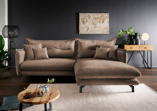 Vintage Designer Ecksofa Lava von Benformato - in Mikrofaser oder exklusivem Cord-Stoff