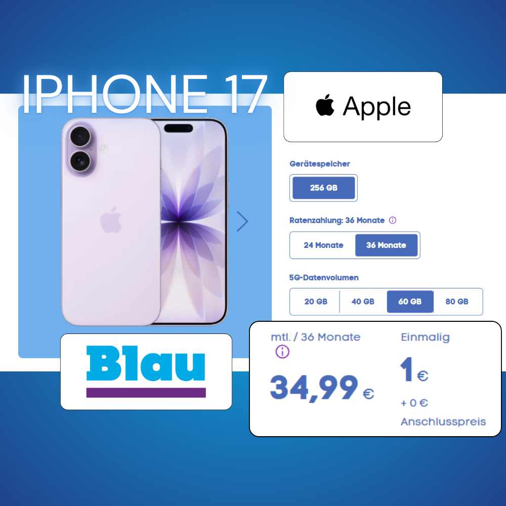 Apple iPhone 17 - Blau