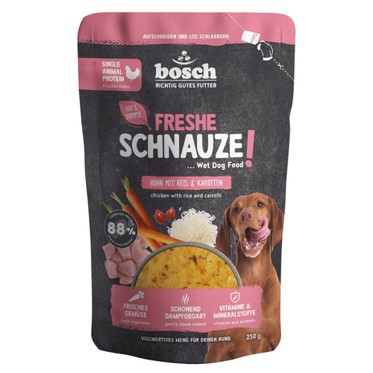 bosch Freshe Schnauze Nassfutter - Huhn mit Reis & Karotten
