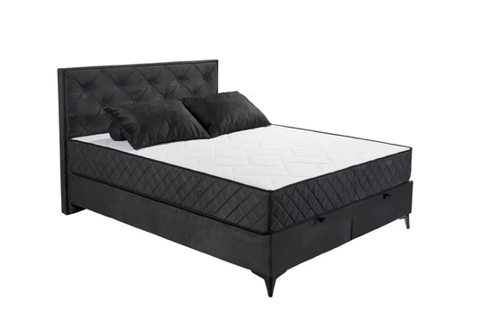 Boxbett Monroe B von ED Exciting Design mit Bettkasten, 9-Zonen-Tonnentaschenfederkernmatratze|Härtegrad H3/H4 – in 160x200 cm und 180x200 cm
