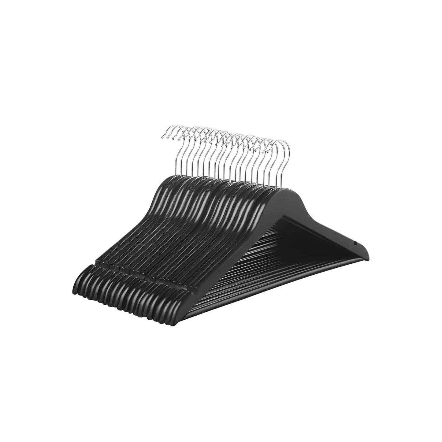 Bügel mit Hosensteg 50 Stück Schwarz