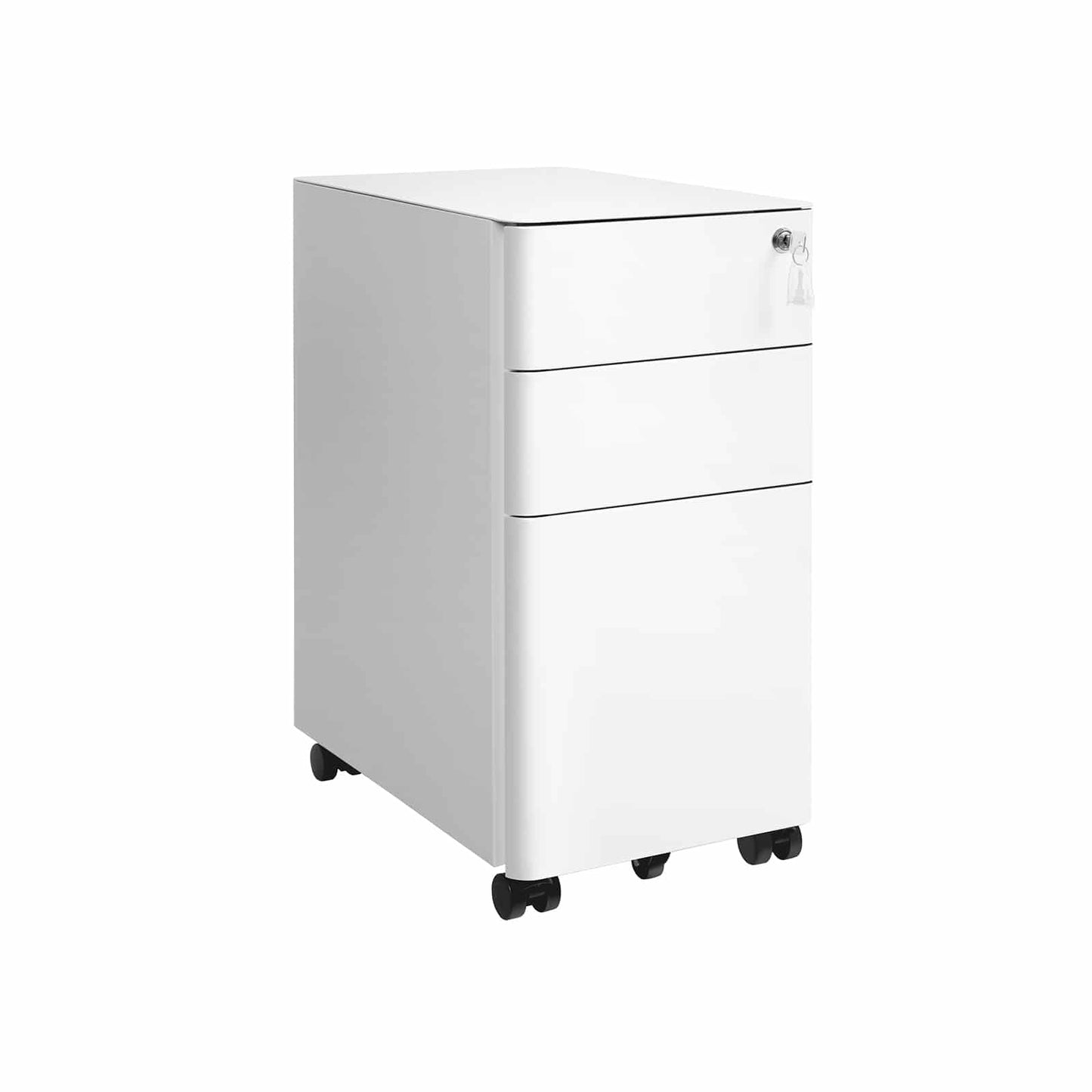 Büroschrank mit Rollen und Schloss