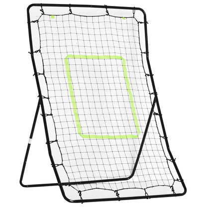 HOMCOM Kickback Rebounder Tor 75x126cm, Rückprallwand aus Stahl und PE, Trainingshilfe für Fußball, Schwarz   Aosom.de