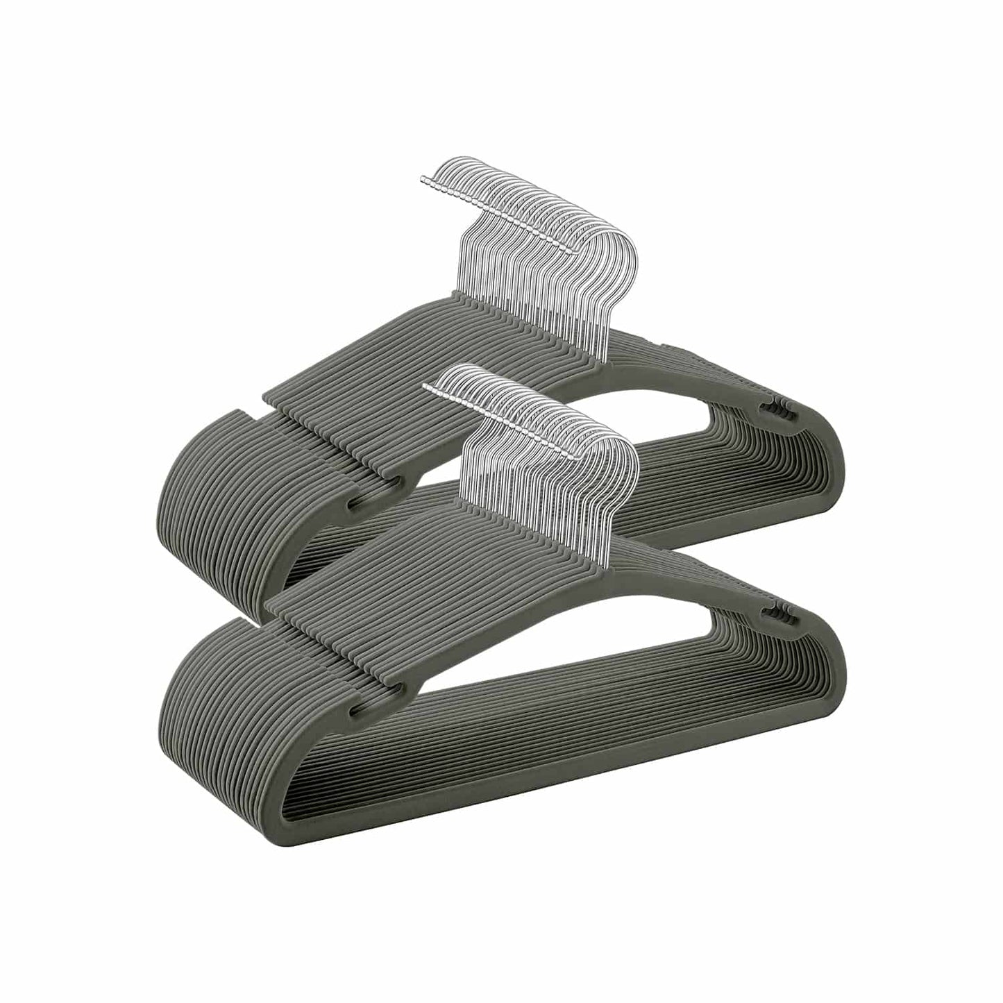 Kleiderbügel 50er Set 43 x 21 cm grau