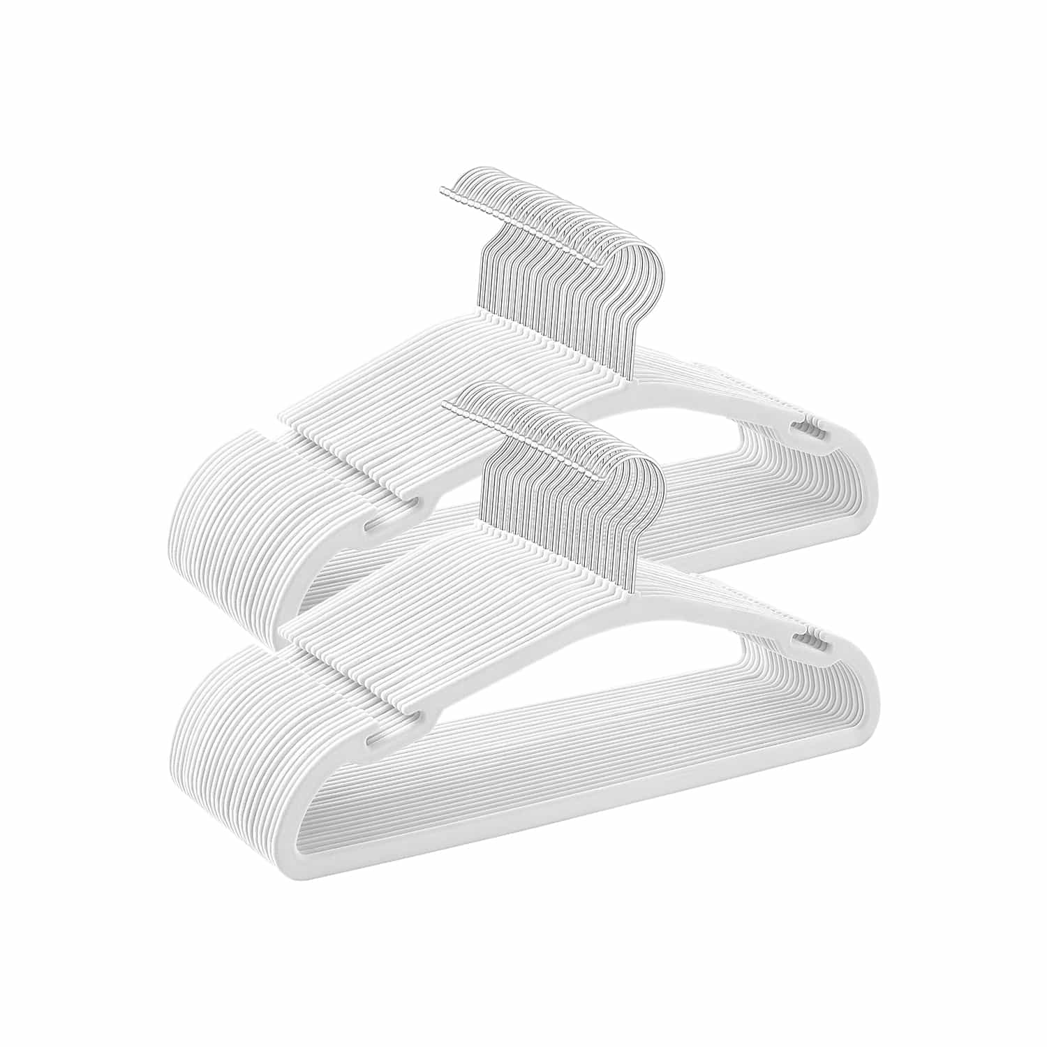 Kleiderbügel 50er Set 43 x 21 cm wolkenweiß