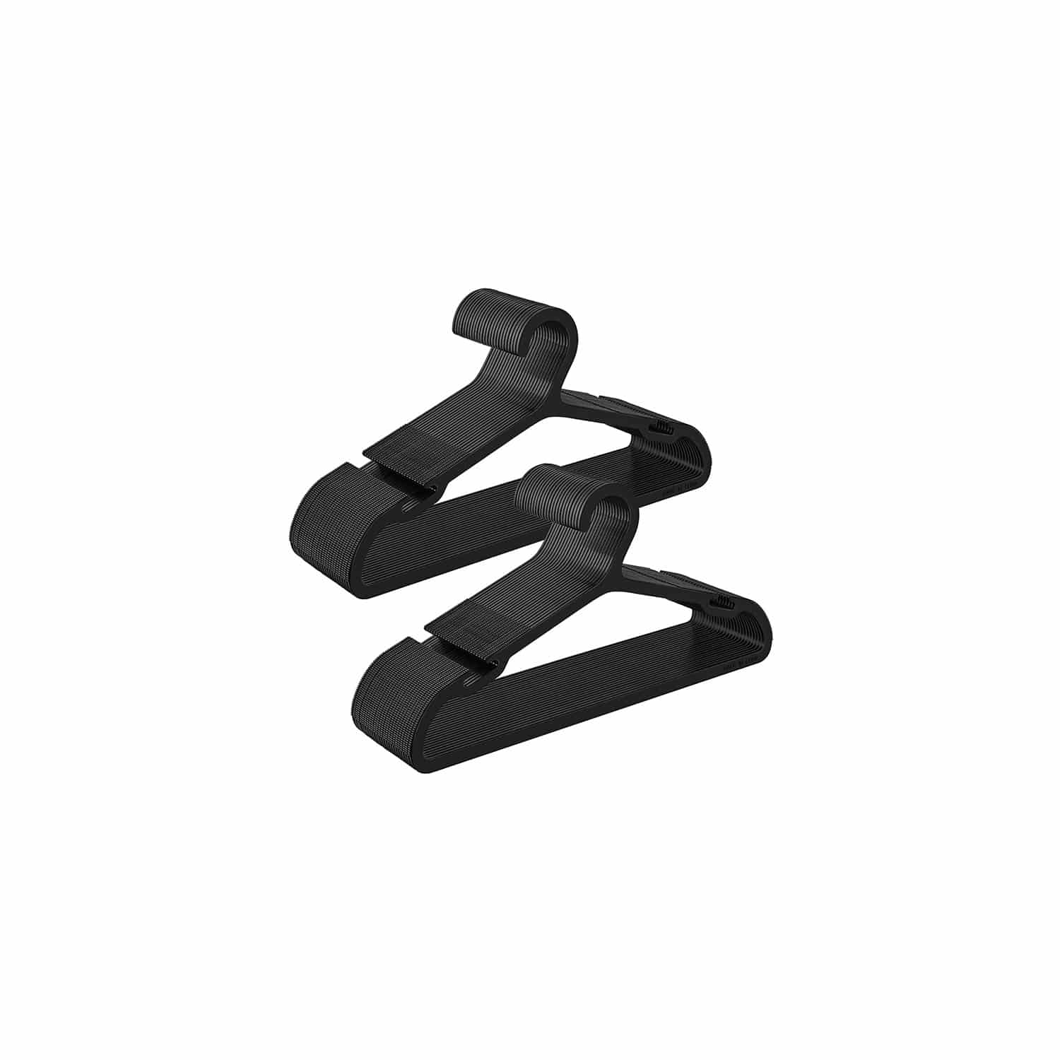 Kleiderbügel Kunststoff 50er Set 41,7 cm breit tintenschwarz