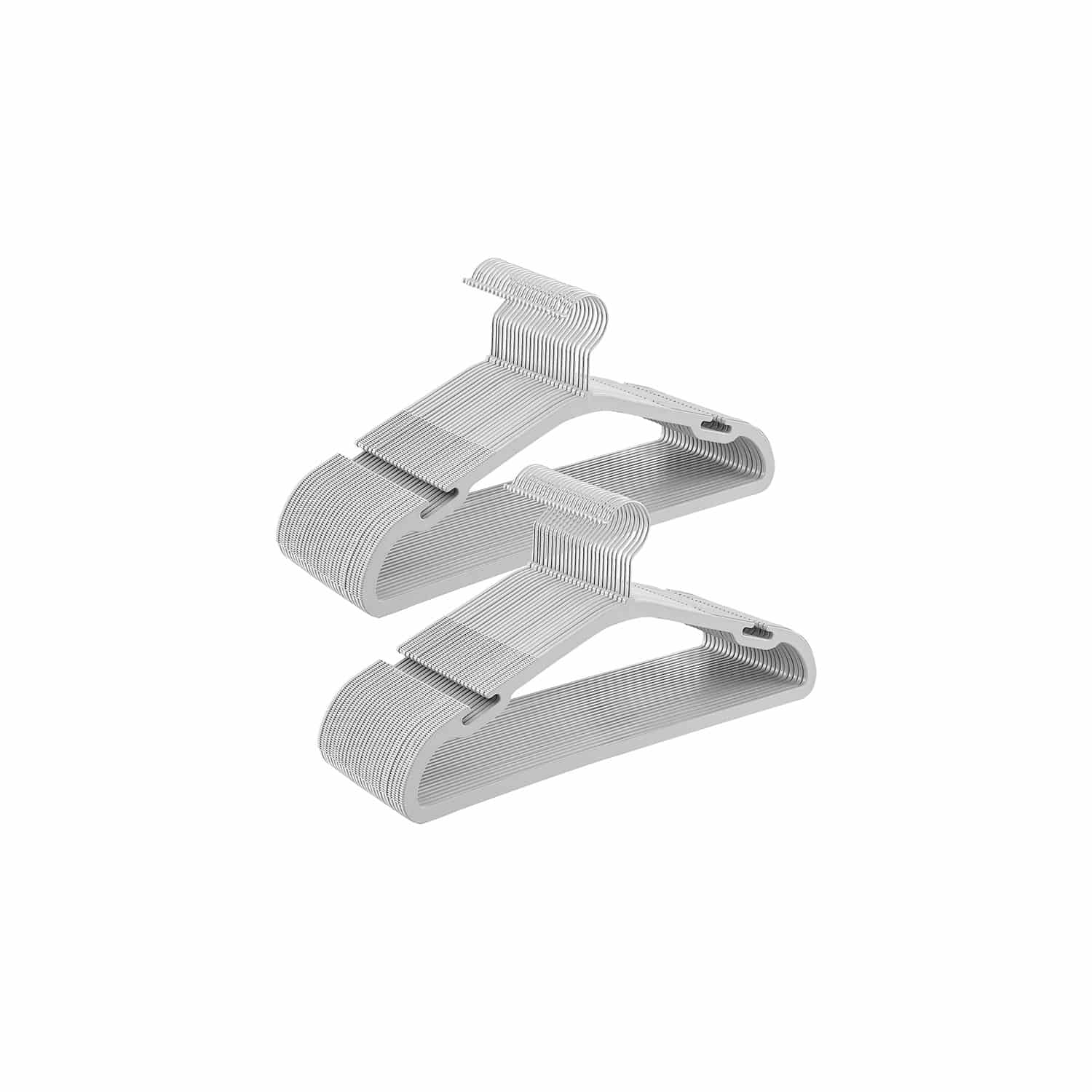 Kleiderbügel Kunststoff mit drehbaren Haken grau